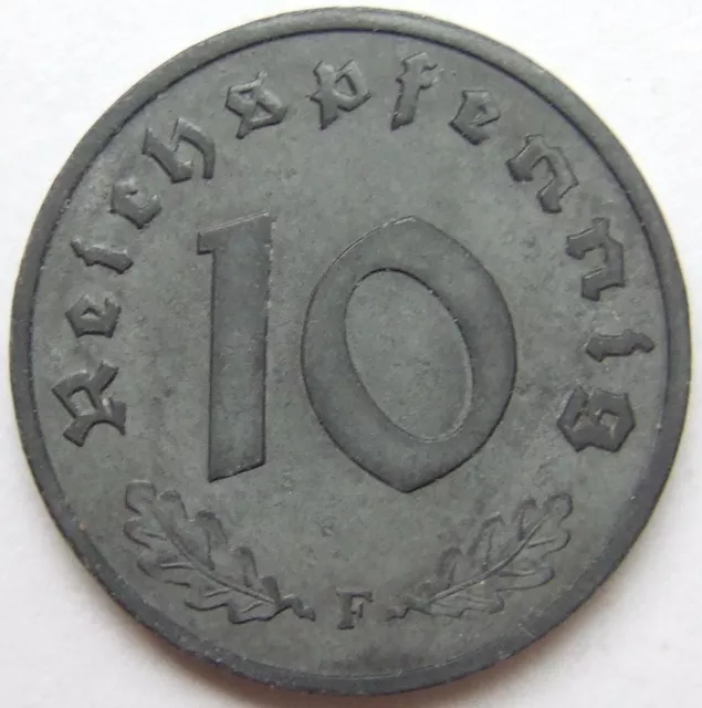 Münze Deutsches Reich Alliierte Besatzung 10 Reichspfennig 1946 F in Vorzüglich