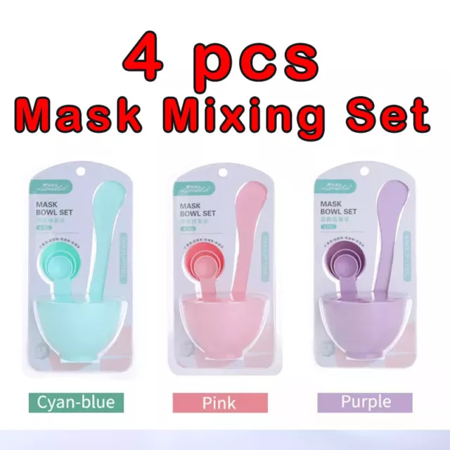 DIY Mask Tool Kit Face body Mask Mixing Set 6 Facial Care Spoon Bowl Sticks