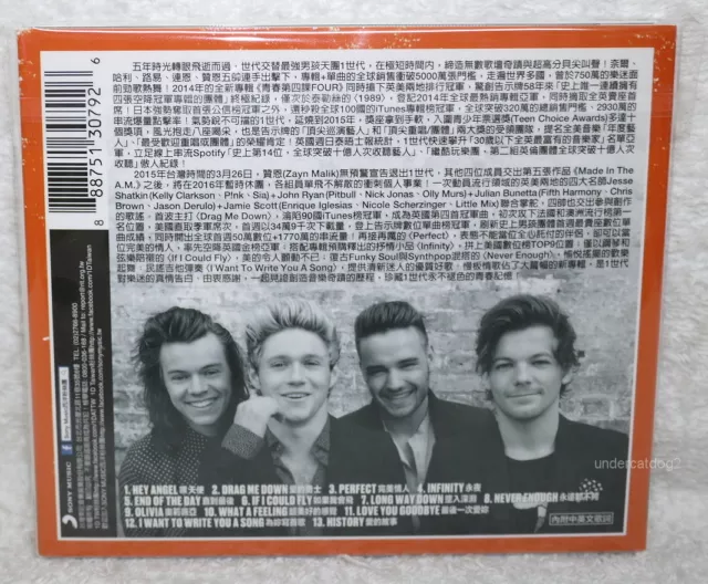 One Direction Made In The A.M. 2015 Taiwan CD w/BOX +4 stickers 3