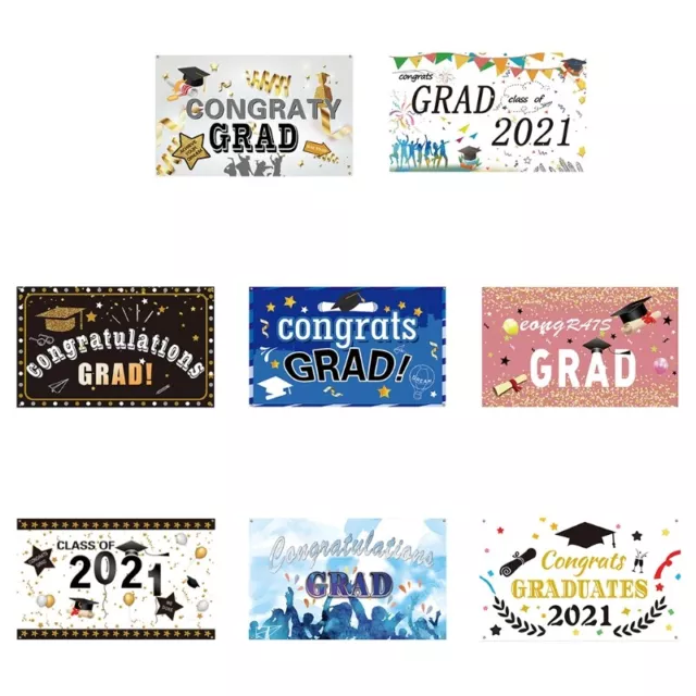 Congrats Grad Class of 2021 Large Backdrop for Perfect for School/Home