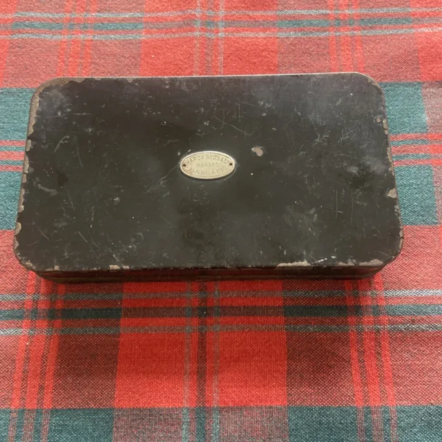 Vintage Hardy Bros Alnwick Fly Box With Flies