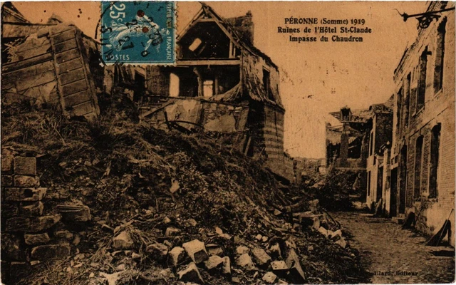 CPA Military, Peronne - Ruins of the Hotel (277964)
