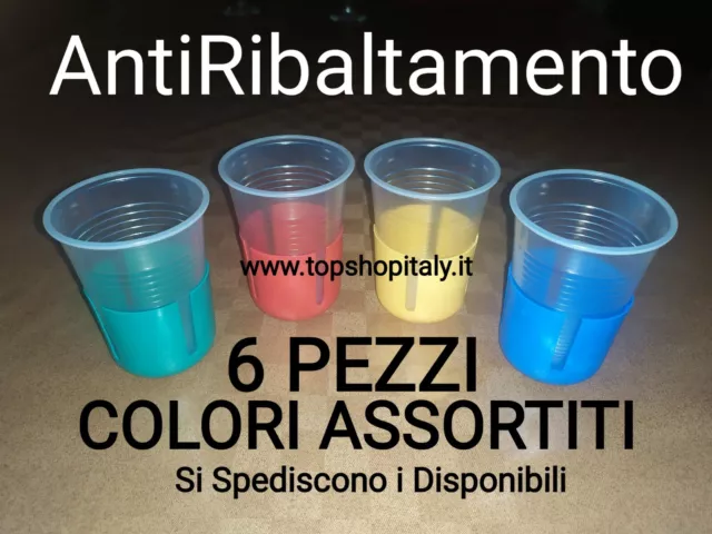 Porta Bicchiere 6 Pz Anti Vento Anti Ribaltamento Reggi Bicchieri Tavola 62021