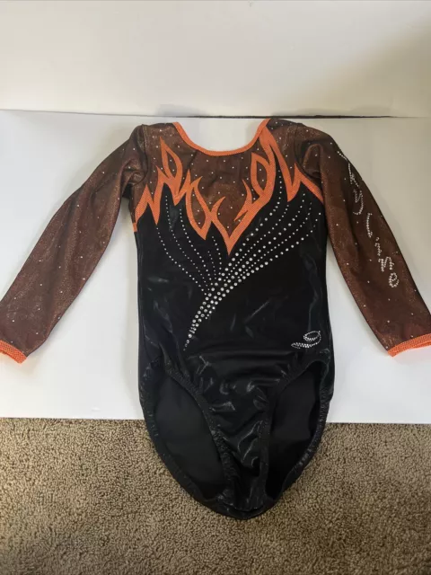 Dreamlight Activewear Jeweled Leotard ADXS Adult Extra Small Flame Skyline Dreamlight Activewear Jeweled Leotard ADXS Adult Extra Small Flame Skyline