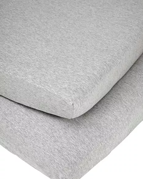 Mamas & Papas - Kinderbett Spannlaken 2er Pack - Grau Marl