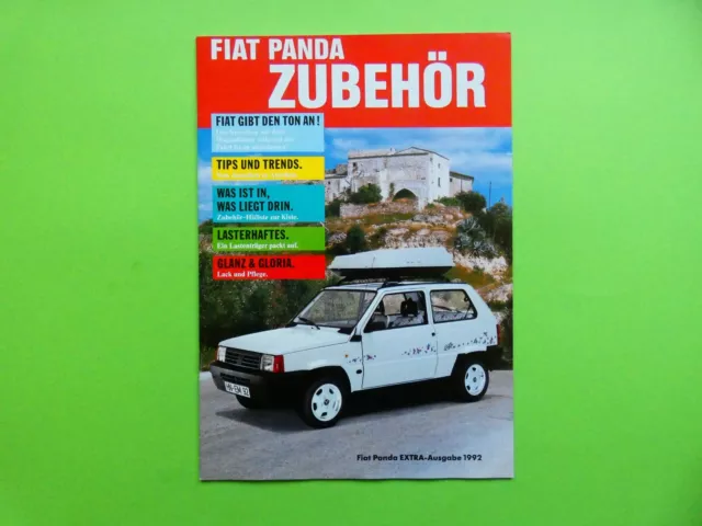 FIAT PANDA ZUBEHÖR Parts Spoiler Felgen Prospekt Brochure 80er