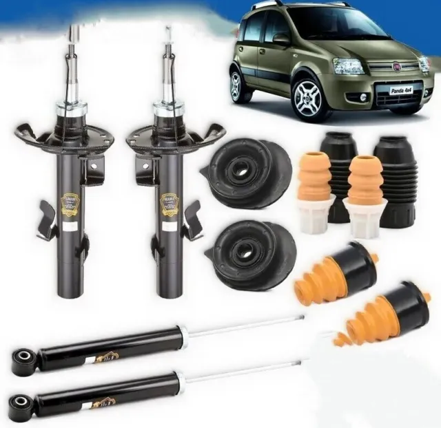KIT OF 4 COMPLETE SHOCK ABSORBERS WITH FRONT SUPPORTS FIAT PANDA 169 4x4