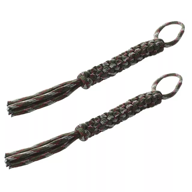 2X Woodland Digital Camo Paracord Piazza Weave  Cordino I2E94457