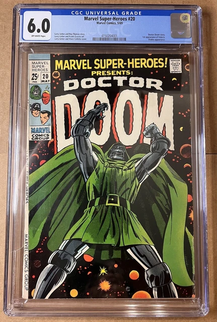 Marvel Super-Heroes #20 (1969) CGC 6.0 OW Pages 1st Appearance of Valeria