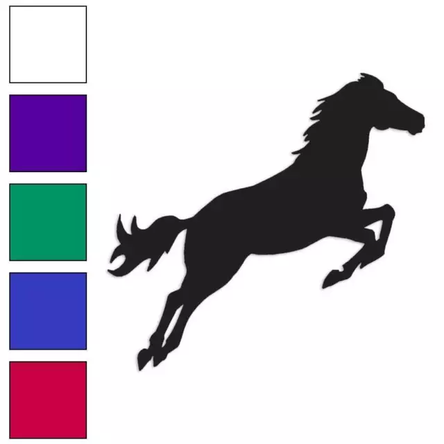 Horse Stallion Mare Gallop, Vinyl Decal Sticker, Multiple Colors & Sizes #1350