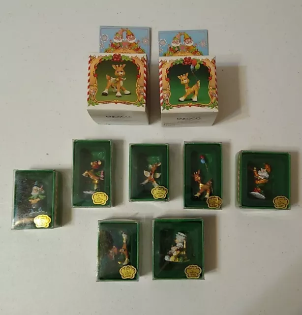 Enesco North Pole Village 9 Figurines Mrs Klaus/Elf/Reindeer Zimnicki Christmas