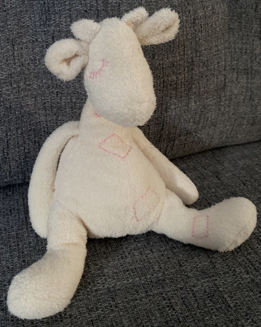 LITTLE JELLYCAT DREAMER Giraffe Cream & Pink Retired Soft Toy Comforter