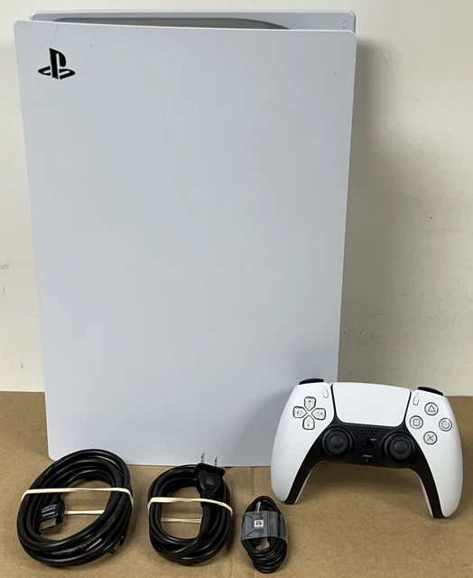 SONY PS5 PLAYSTATION 5 Digital Edition Console White w/ Controller CFI