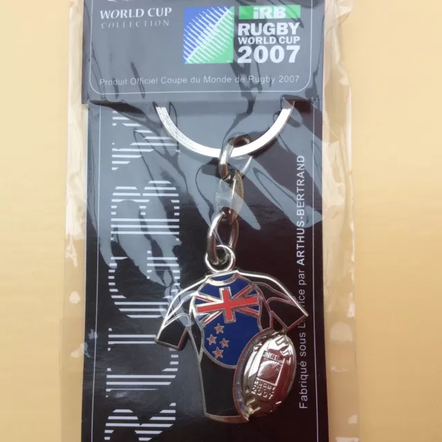 NO Pin's RUGBY coupe du monde 2007 Arthus Bertrand Porte clés Keychain N.Zealand