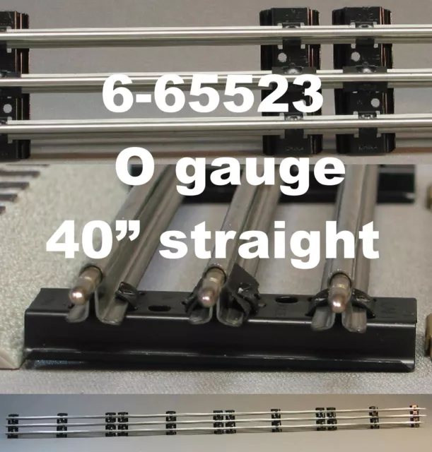 LIONEL O GAUGE 40" INCH LONG STRAIGHT TRACK LOT train tubular 0 bulk 6-65523 NEW