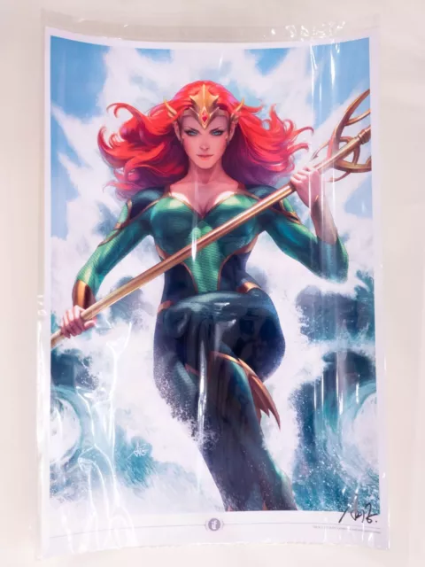 Stanley Lau Artgerm Mera Premium Art Print - SIGNED +Bonus Toy Photography Guide