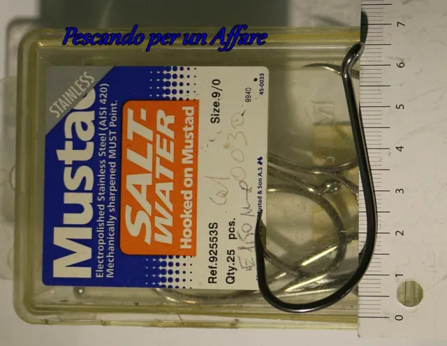 MUSTAD 92553S BEAK type sea  stainless steel,ardiglione,occhiello