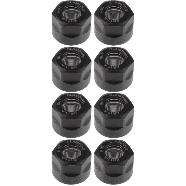 8 pcs  Collet Clamping Nut Router Bit Holder Nut ER11-A Collet Tool Nut Supply