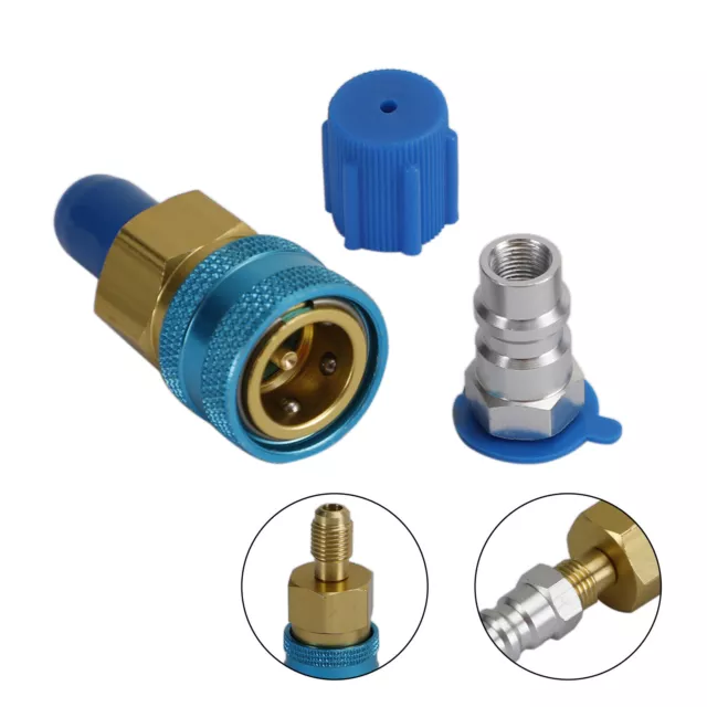 R1234YF À R134A Bas Côté Quick Coupler Fitting Adapter Pour Air