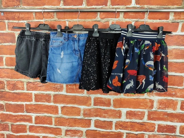 Girls Bundle Age 7-9 Years Next Gap Etc Shorts Skirts Denim Sequins Kids 134Cm
