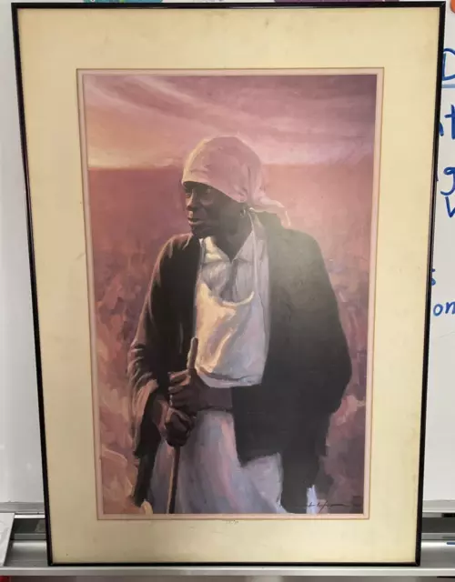 Vintage 1984 AFRICAN AMERICAN WOMAN Limited Edition Print 2