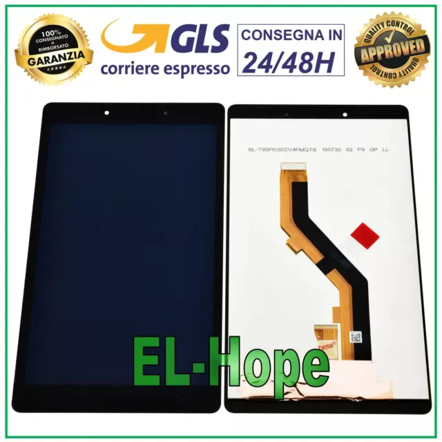 Display Lcd Per Samsung Galaxy Tab A 8 Sm-T290 Rev. Wifi Touch Screen Vetro Nero