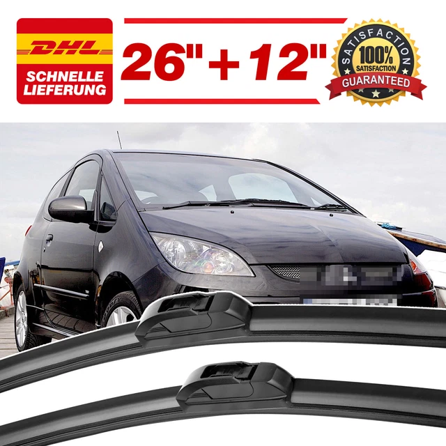 Scheibenwischerblätter Vorne Für Mitsubishi Colt Z30 (Baujahr 2004-2008) – 2er Set, Einfach Zu Montieren