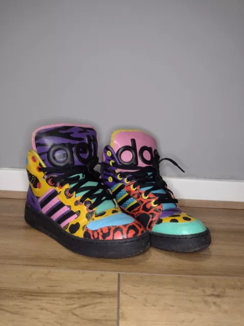 ADIDAS ORIGINALS X Jeremy Scott Instinct Hi trainers UK 4.5 US