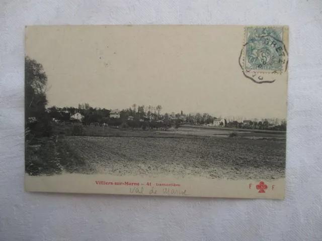 Cpa Val De Marne 94 Villiers Sur Marne Lamortiere