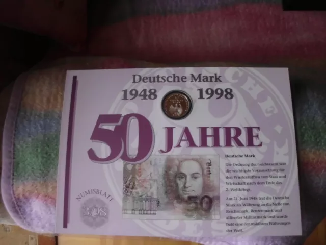 Numisblatt 3/98 Deutsche Mark Bund 10 Mark Silber BRD Gedenkmünze