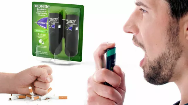 Nicorette Quickmist 1mg / Spray Mouthspray Menta Fresca 2 x 150 2025 Confezione