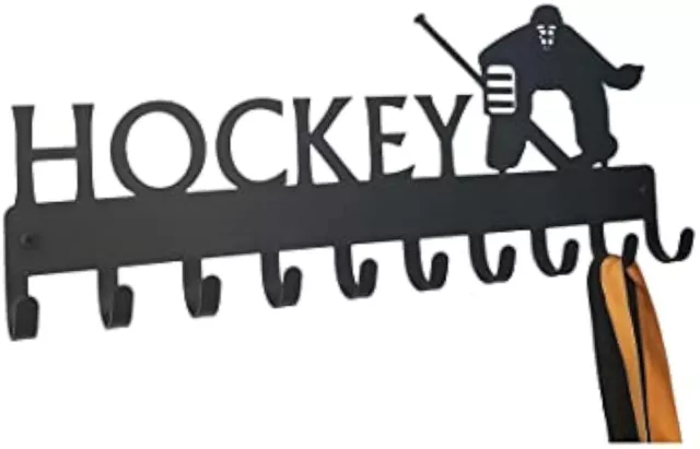 Ice Hockey Goalie Sports Medal Hanger Display - 14.5 inches with 10 Hooks 2