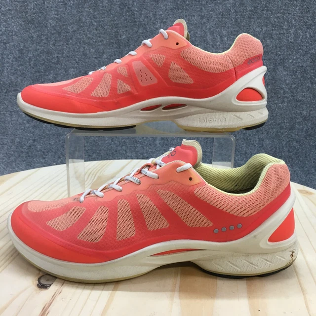 ECCO SHOES WOMENS 9.5 Biom FJuel Racer Sneakers Comfort Sneakers Orange Lace Up 26.09 PicClick