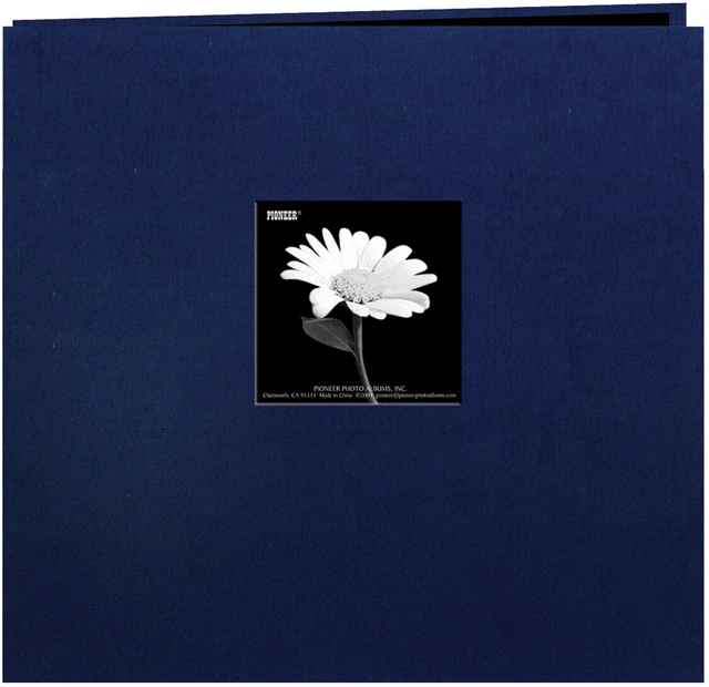 Pioneer Book Cloth Cover Post Bound Album 12"X12"-Regal Navy MB10CB-FE/RN