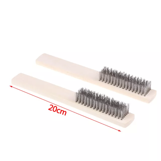 2PCS/Set Stainless Steel Brush Small Wire Brushes For Metal Rust Cleaning T'EL