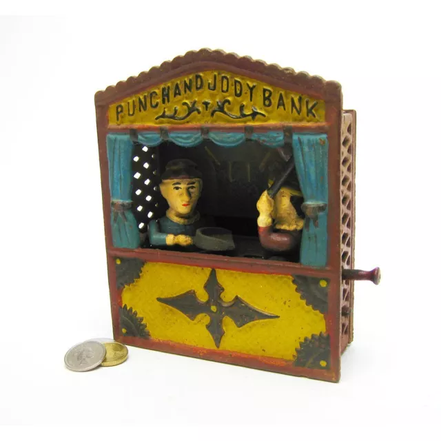 SP1222 - Punch and Judy Theater Collectors' Die Cast Iron Mechanical CoinBank