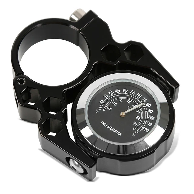 Montre Guidon Pour Triumph Bonneville Bobber / Black - Modèle LK1 Argent (neuf)