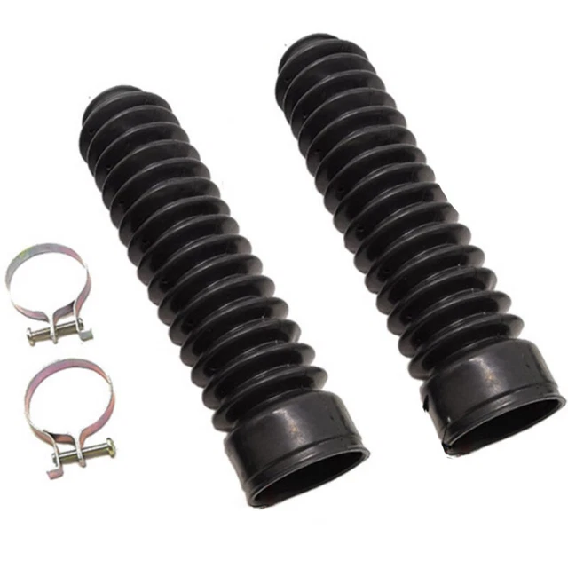 35MM Motorcycle Scooter Front Fork Rubber Gaiter Boots Shock Absorber Cover ×2