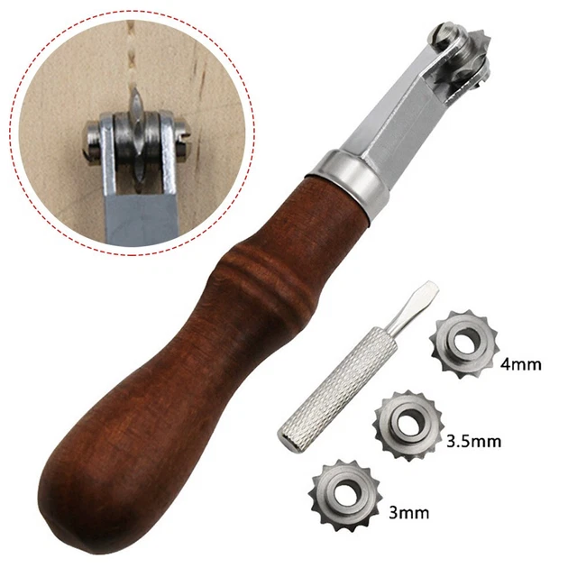 Ruota distanziatore set fai da te in pelle 5 cm/5 cacciavite marcatura linee di punto
