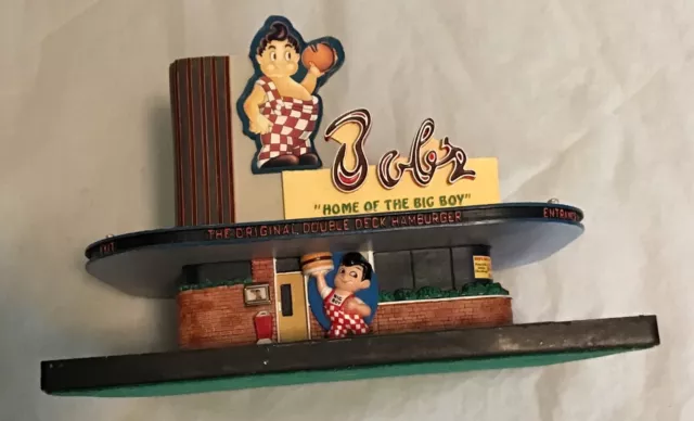 HO Scale BOB'S BIG BOY RESTAURANT--detailed-- Lefton Roadside USA 1995