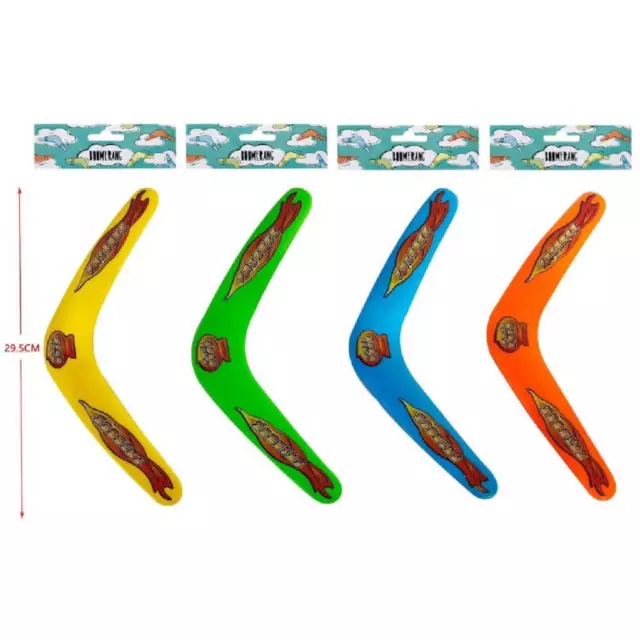 4er Set Boomerang für Kinder Spielzeug 4 Farben - ca. 29,5cm, Wurfspiel Kinder