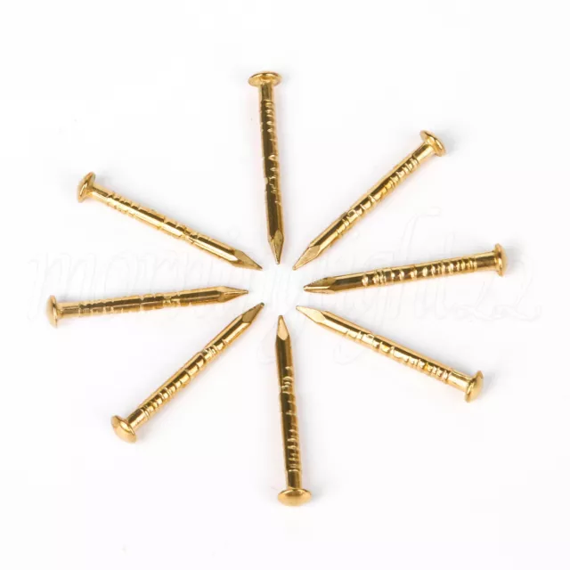 18mm Household Round Cross Head Screws Furniture Parts Set of 200 Copper Color