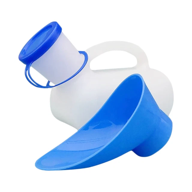 Botella de sartén de cama coche de viaje urinario portátil inodoro urinario biberón de orina niño