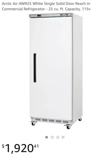 Arctic Air AWR25 reach In, stand up freezer,