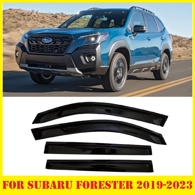 For Subaru Forester 2019-2023 Smoke Tinted Window Visors Deflectors Rain Guards