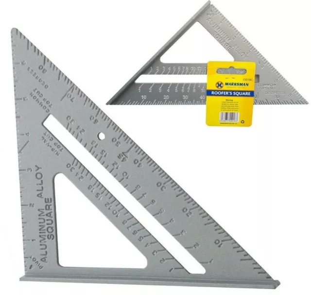 SPEED SQUARE 6” ROOFING RAFTER ANGLE TRIANGLE Heavy Duty Aluminium GS3 Triangle