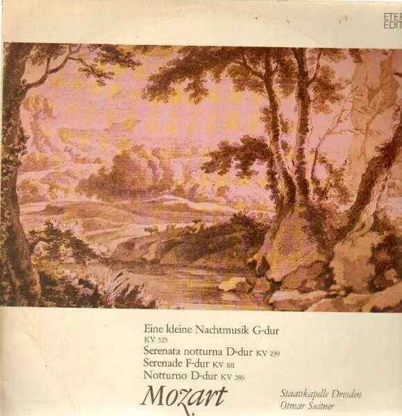 LP Mozart Eine kleine Nachtmusik,, Staatskapelle Dresden, Suitner NEAR MINT