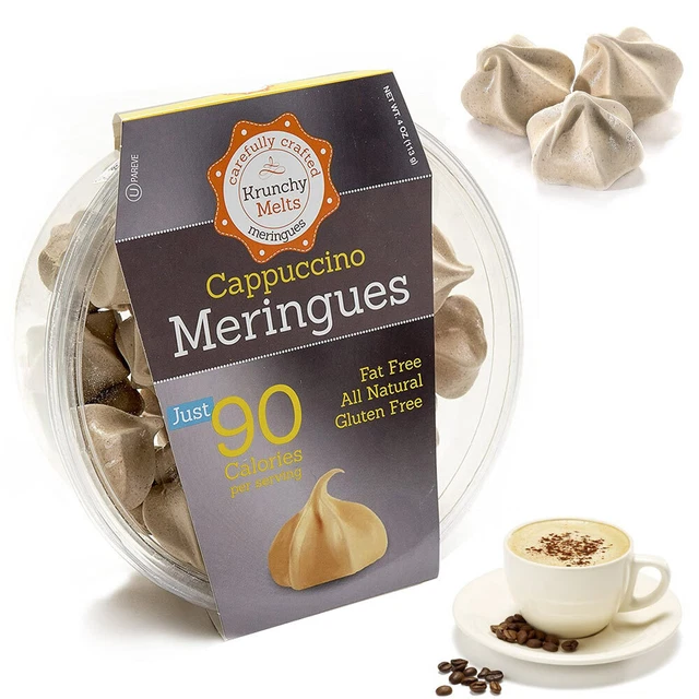 Cappuccino Meringues Cookies Graisse Gratuit Bas Calories Café Collations Casher