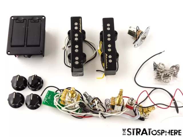 Fender Player Plus Jazz Bass PICKUPS POTS KNOBS SET Bass Noiseless Pickups