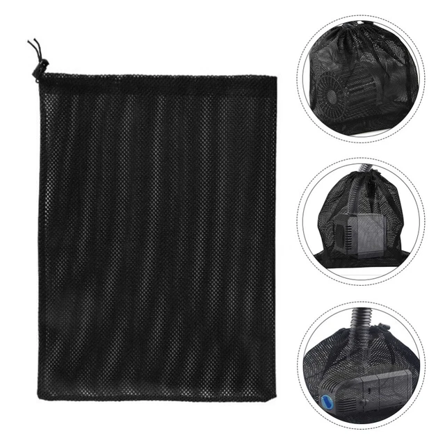 3 PCS Sac Filtre Pour Pompe Poche De À Eau Filet D'étang Cordon Grande